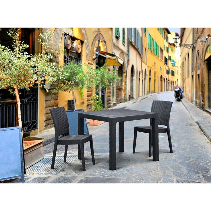 Canterbury Rattan Style Polypropylene Side Chair (Stackable) Tabilo - UK Camping And Leisure