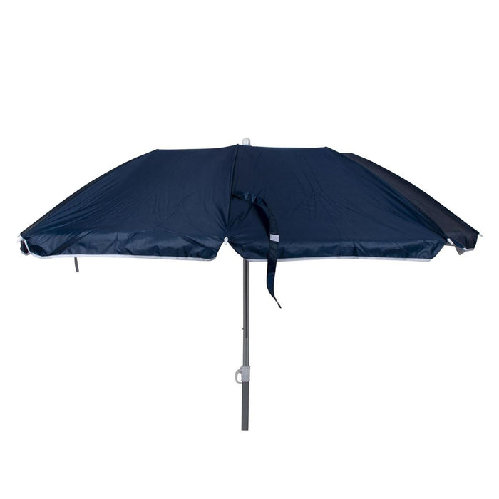 Bo-Camp Parasol Compact 3 Pieces Polyester Dia 160cm Blue Bo-Camp - UK Camping And Leisure