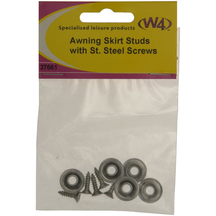 MDS1203 W4 Awning skirt studs and screws pack of 5 37661 W4 - UK Camping And Leisure