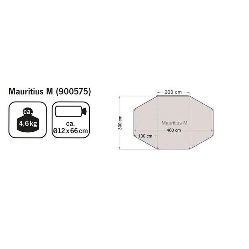 Reimo Mauritius Campervan Sun Canopy for T5 T6 California 4.6m (2m Rail) Reimo - UK Camping And Leisure