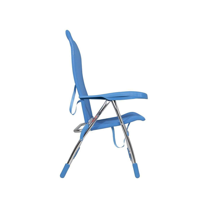 Crespo Beach Chair AL/206 Blue Crespo - UK Camping And Leisure