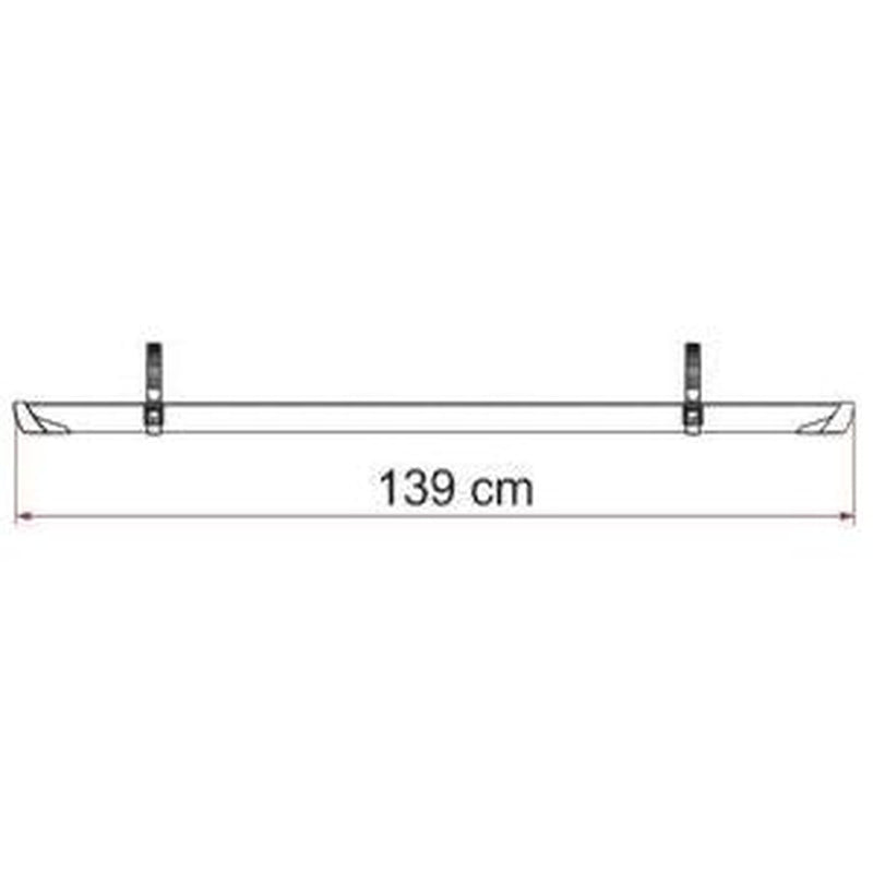 Fiamma Rail Plus Xl Deep Black 98656M589 Fiamma - UK Camping And Leisure
