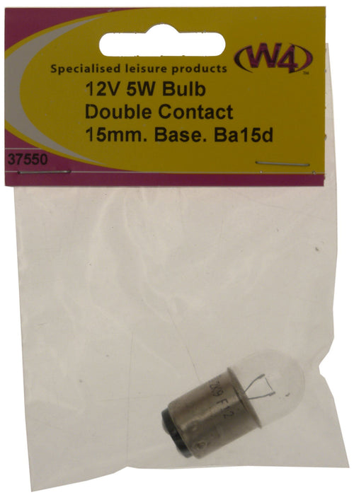 W4 15D Bulb 5W 12V 37550 W4 - UK Camping And Leisure