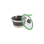 Bo-Camp Steel Pan with Lid Foldable Silicon 1.3 Litre Bo-Camp - UK Camping And Leisure
