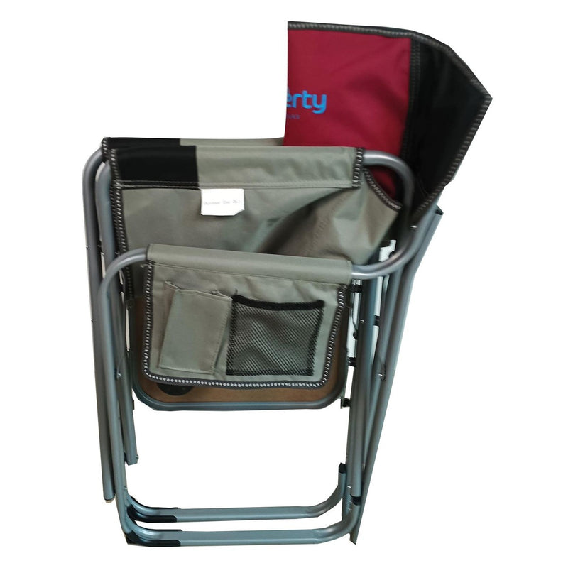 Liberty Magenta Directors Chair with Side Table Camping Caravan Liberty - UK Camping And Leisure