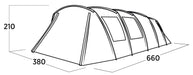 Easy Camp Sola 6 Pole Tent Blue 6 Person Easy Camp - UK Camping And Leisure