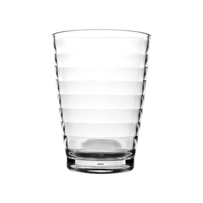 Bo-Camp Lemonade Glass Polycarbonate Ribbed 350 ml 4 Pieces Bo-Camp - UK Camping And Leisure