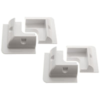 AG ABS White Solar Panel Corner Mounts x 4 for Caravans & Motorhomes | Sturdy a