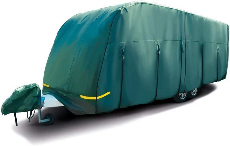 Maypole Premium Green 4-Ply Caravan Cover Extra Wide 2.6m 6.2-6.8m (21-23′)