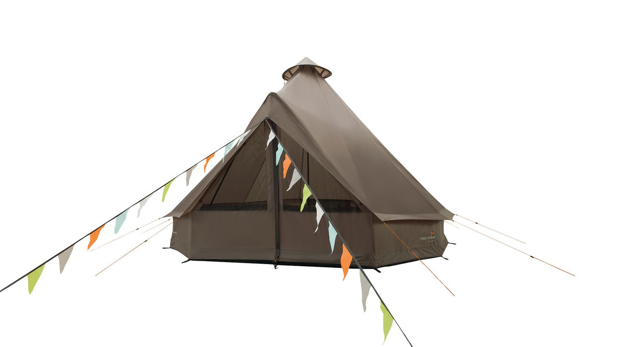 Easy Camp Vaulen Tipi Tent Dark Sand 7 Person Easy Camp - UK Camping And Leisure