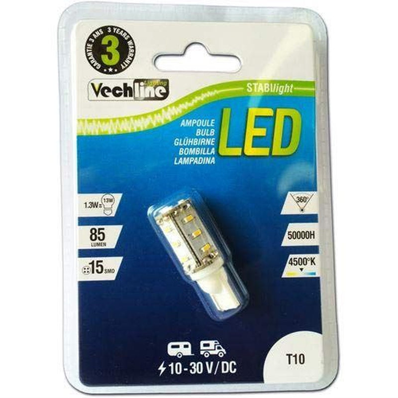 Vechline Led T10 15Smd 13W Bulb 15937185 Euroaccessoires - UK Camping And Leisure