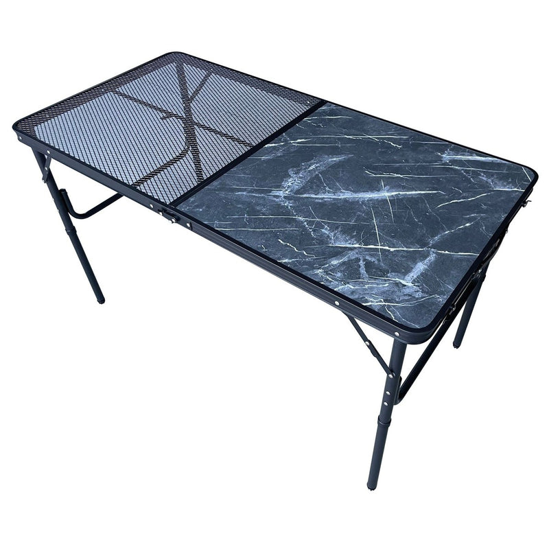 Quest SpeedFit range Langford Folding Camping Grill Table (Onyx Edition) Quest - UK Camping And Leisure
