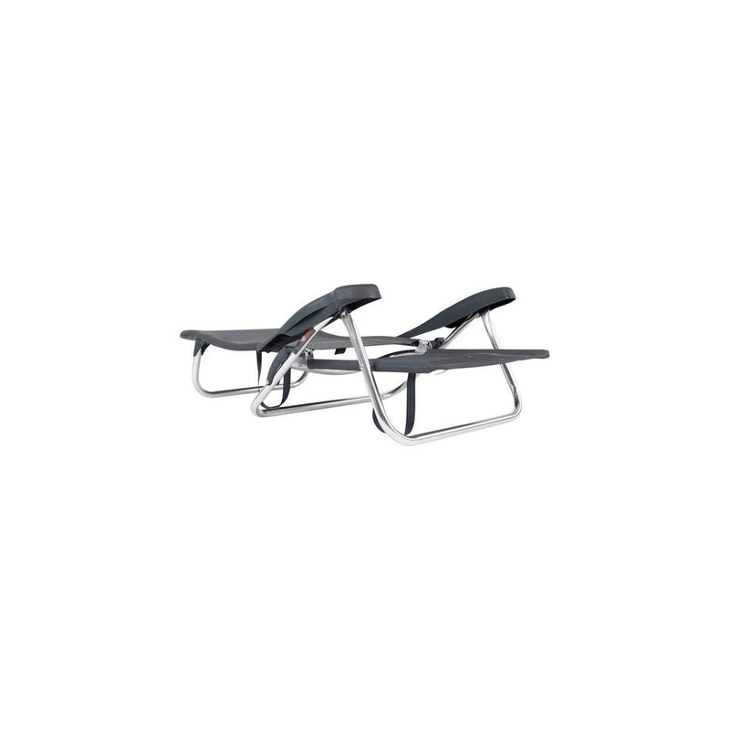 Crespo Beach Chair AL/221 Dark Grey Crespo - UK Camping And Leisure