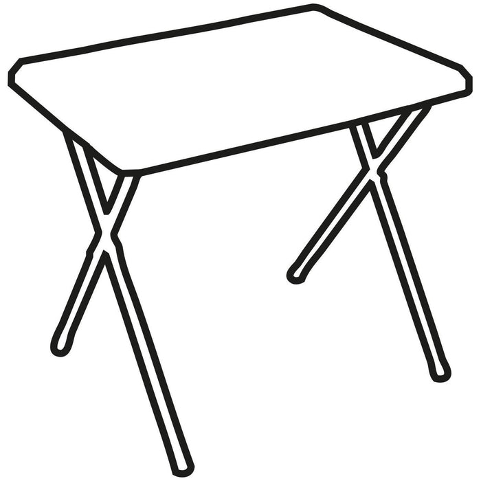 Fleetwood low plastic table in grey F0018G Quest - UK Camping And Leisure