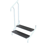 Bolt On 2 Tread Step White 31-1/2" Wide AG - UK Camping And Leisure