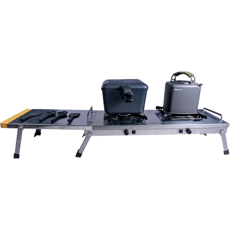 RidgeMonkey Grilla CookStation Double Hob - Camping Fishing - Image 2 of 4 | Outdoor Cooking | UK Camping and Leisure