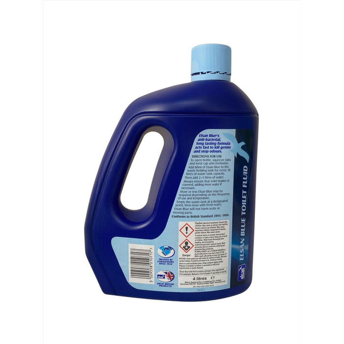 Elsan 4L Blue Perfumed Toilet Fluid Chemical Elsan - UK Camping And Leisure