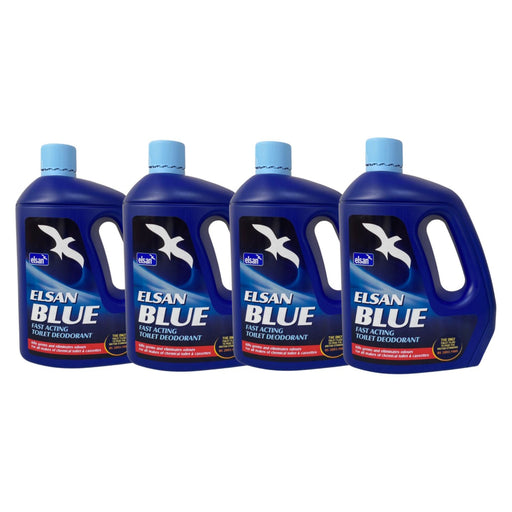 Elsan Blue 4L x 4 Multipack Perfumed Toilet Fluid UK Camping And Leisure