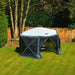 Event Garden Gazebo 3.6m x 3m Outdoor Marquee Party Tent Shelter Pavilion Maypole - UK Camping And Leisure