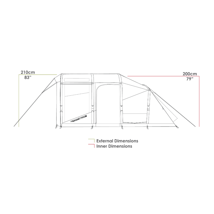 Zempire Evo TM V2 4 Person Inflatable Air Tent Zempire - UK Camping And Leisure
