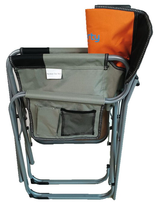 Liberty Orange Directors Chair with Side Table Camping Caravan Liberty - UK Camping And Leisure