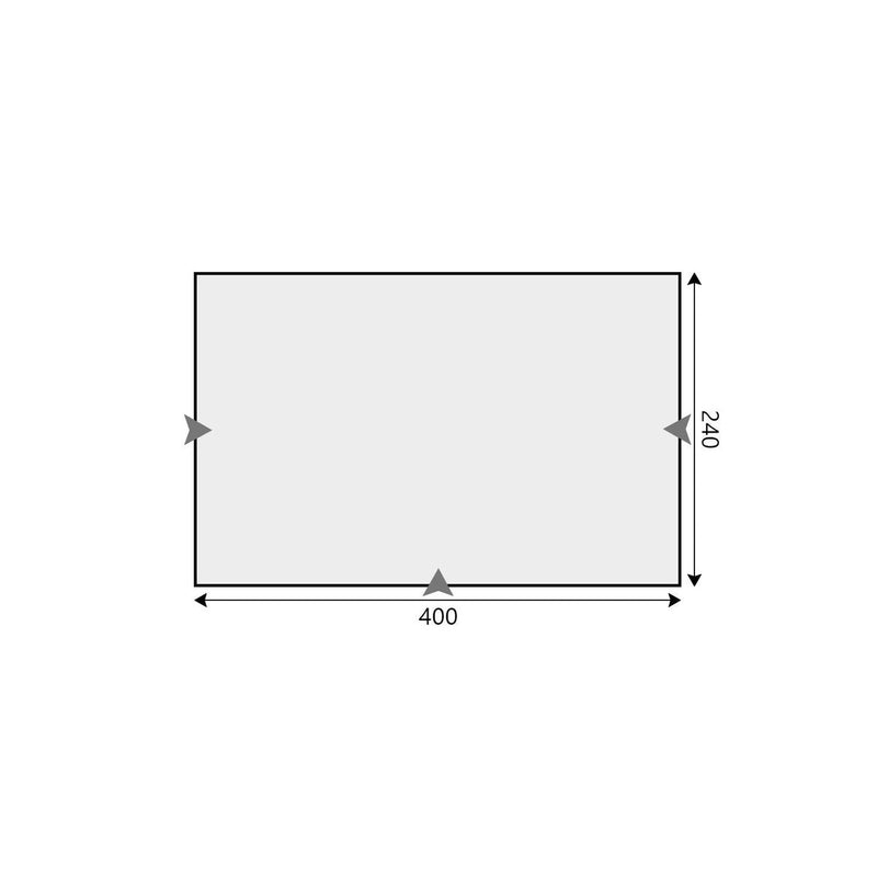 Camptech Count DL Caravan Poled All Season Porch Awning 400x240 - View 4