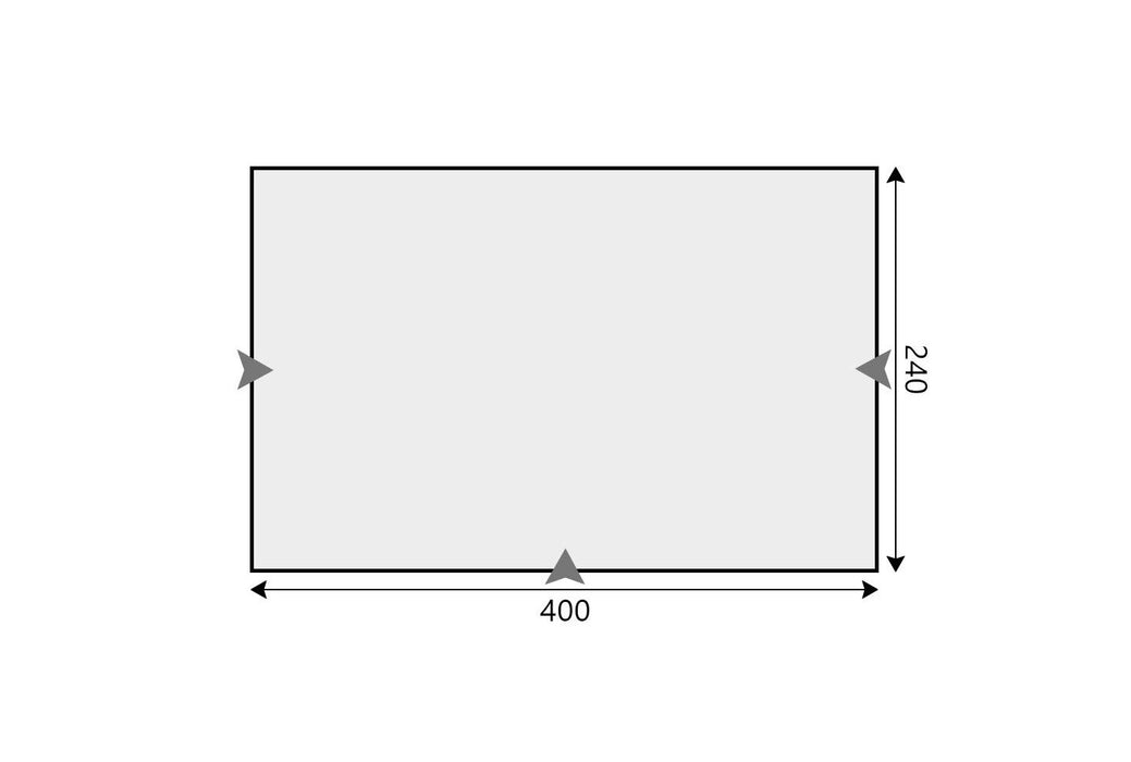 Camptech Count DL Caravan Poled All Season Porch Awning 400x240