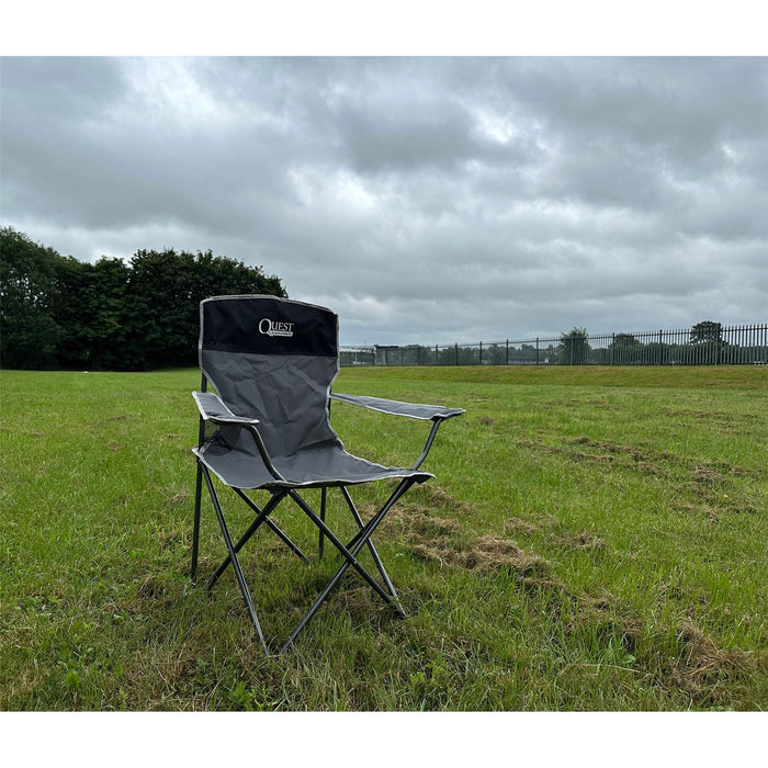 Autograph Festival Chair Black Edition F2051BL Quest - UK Camping And Leisure