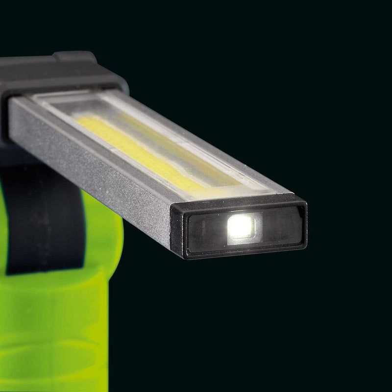 Draper COB/SMD LED Rechargeable Slimline Inspection Lamp, 3W, 170 Lumens, Green Draper - UK Camping And Leisure