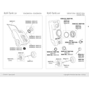 Fiamma Bi-Pot Large Cap Washer Tank 23F KTW (98669-023) - View 2
