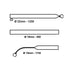 Caravan Awning Curved Roof Raiser Steel Pole - Standard Length - Size 14-16 Camptech - UK Camping And Leisure