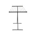 Bo-Camp Drying Rack Compact Steel Scissor Model Black 9M Bo-Camp - UK Camping And Leisure