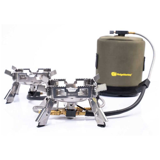 Ridgemonkey Quad Stove Pro Range Mini Pro or Full Kit Carp Fishing Stove UK Camping And Leisure - UK Camping And Leisure