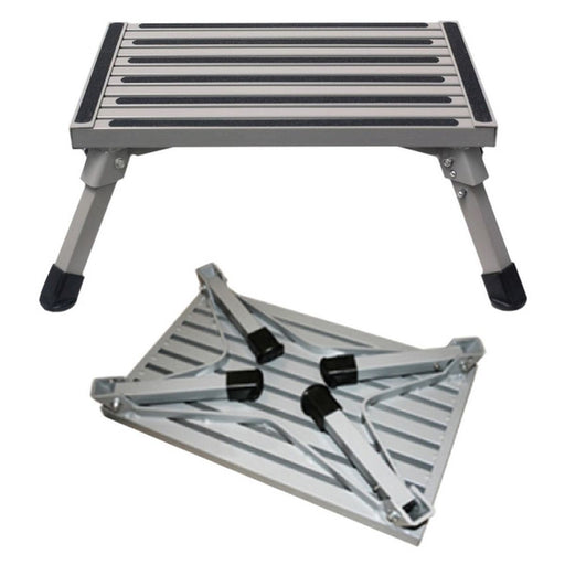 Folding Aluminium Step - Lightweight Folding Step for Caravans/Motorhomes Nova - UK Camping And Leisure