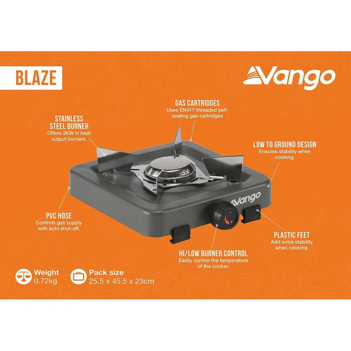 Vango Blaze Grey Camping Stove Vango - UK Camping And Leisure