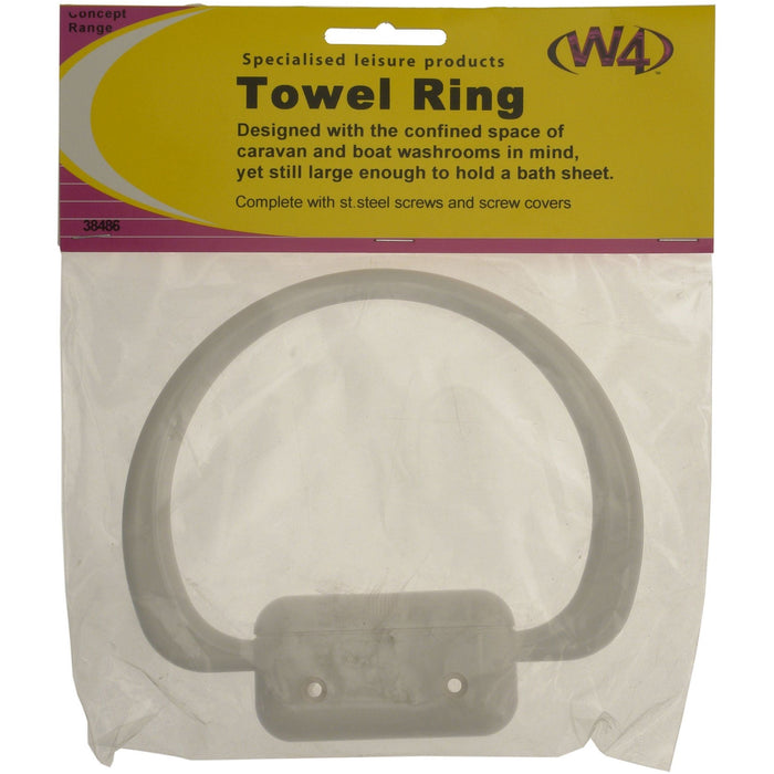 MDS1203 W4 Towel ring with screws 38486 W4 - UK Camping And Leisure