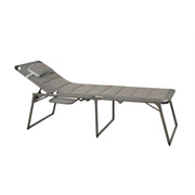 Quest Naples Pro Lounge bed with side table Quest - UK Camping And Leisure