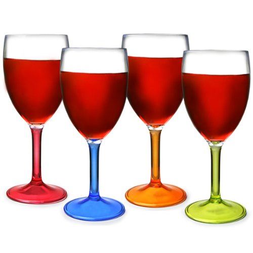 Wine Glass Party (4) T0151M Flamefield - UK Camping And Leisure