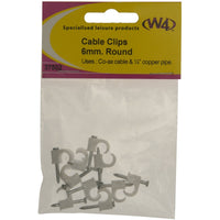 W4 Round Cable Clips 6Mm (10) 37502