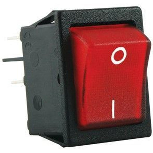 W4 250V Double Pole Rockeron/Off Illuminated Red 37209 W4 - UK Camping And Leisure
