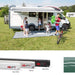 Fiamma Polar White F45S 450 Awning Evergreen Fabric (06280G01E) Winch Handle Wall Mounted Fiamma - UK Camping And Leisure