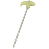 Glow in the dark with our Steel Spike Pegs