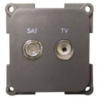 CBE Tv & Satellite Socket Grey X270412B