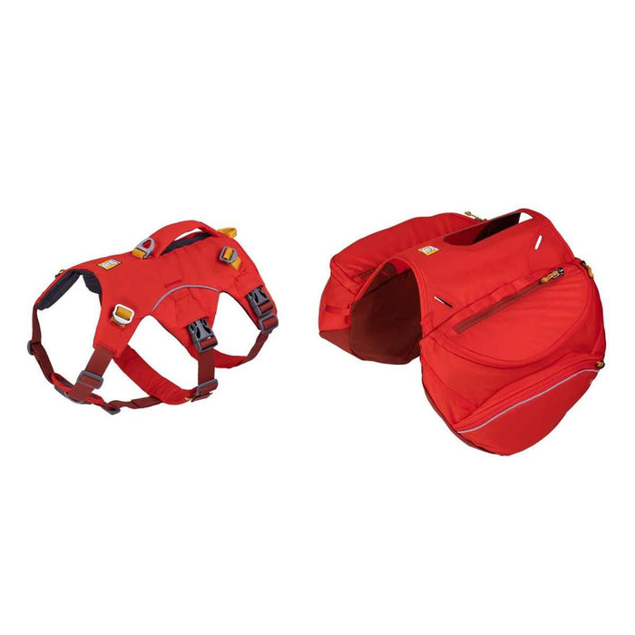 Ruffwear Palisades Dog Backpack in Red Sumac (Medium) Ruffwear - UK Camping And Leisure