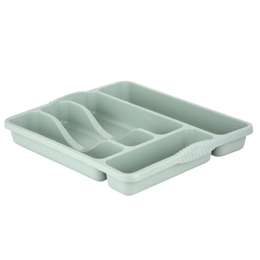 Casa Cutlery Tray 33X30 Silver Sage 16908 UK Camping And Leisure - UK Camping And Leisure