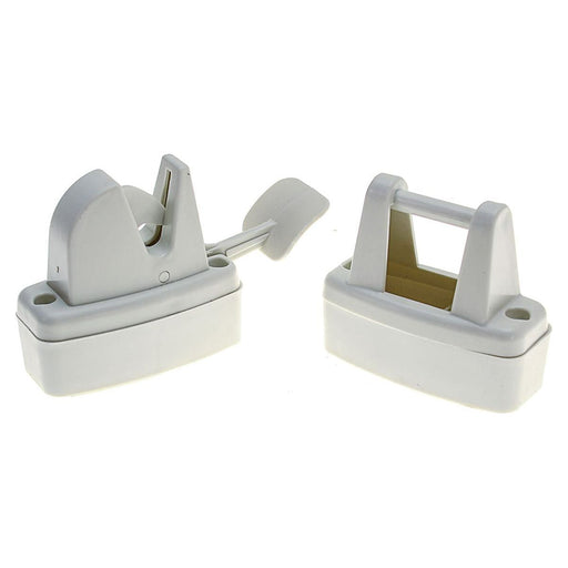 AG Lever Release Door Retainer White for Caravan/Motorhomes AG - UK Camping And Leisure