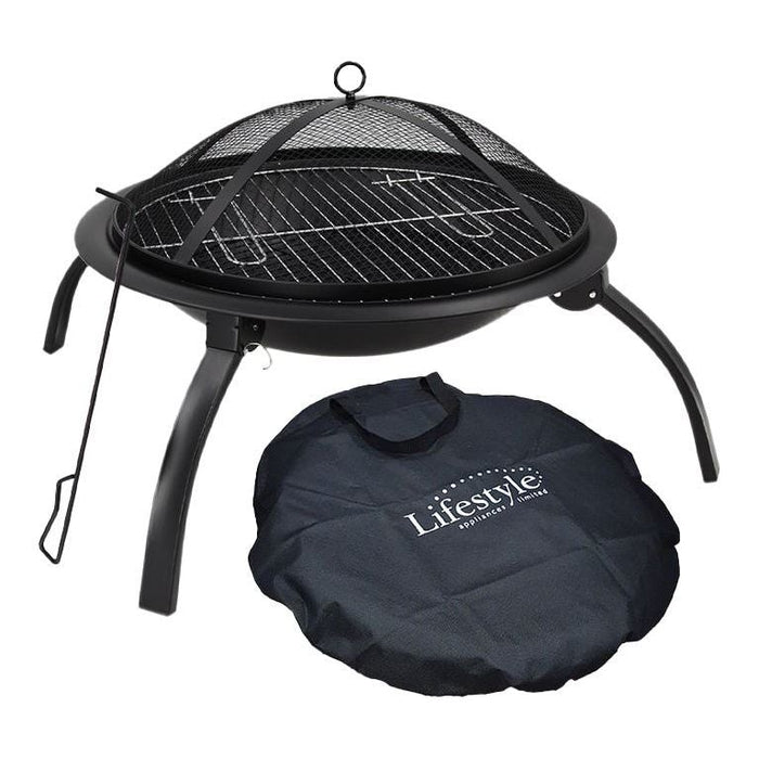 Kaida Traveller Foldable Camping Fire Pit (LFS 709) O0152 Quest - UK Camping And Leisure