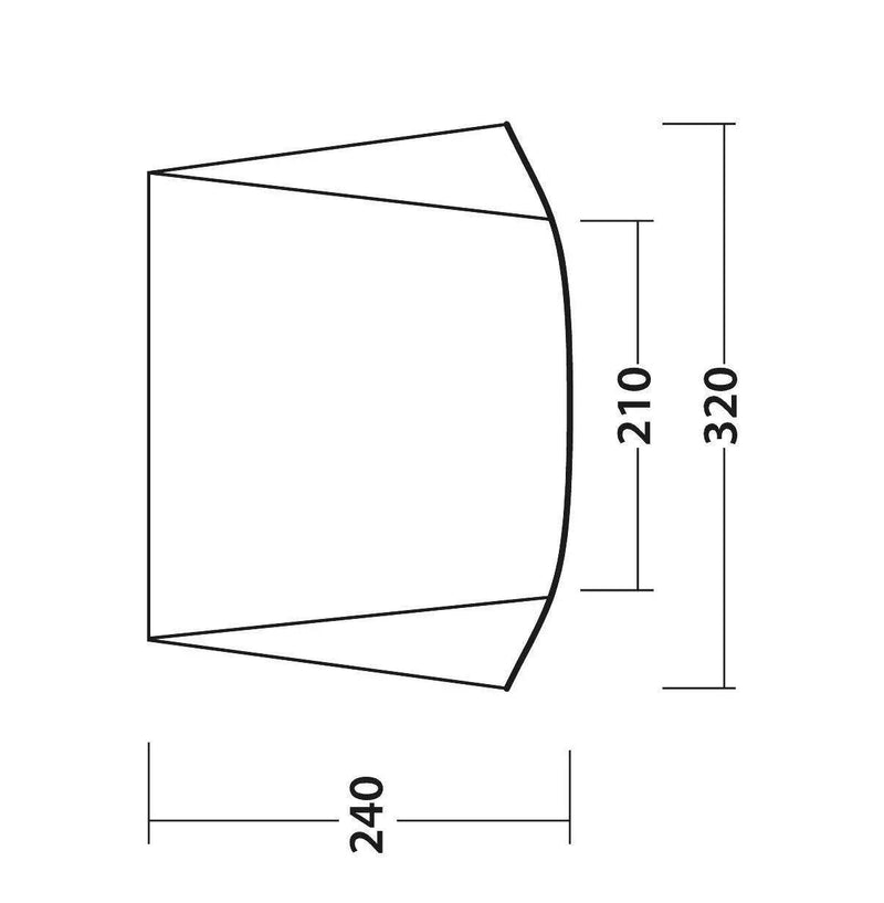 Outwell Vehicle Touring Canopy Shelter - For Motorhomes, Campervans & Caravans | waterproof, lightweight, steel pole