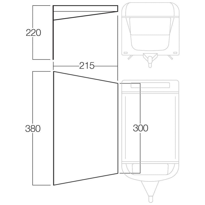 Vango 3m Sun Canopy Awning with Fibreglass Poles for Campers, Motorhomes Caravan Vango - UK Camping And Leisure