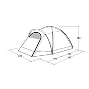 Outwell Cloud 5 Pole Tent Green 5 Person Outwell - UK Camping And Leisure